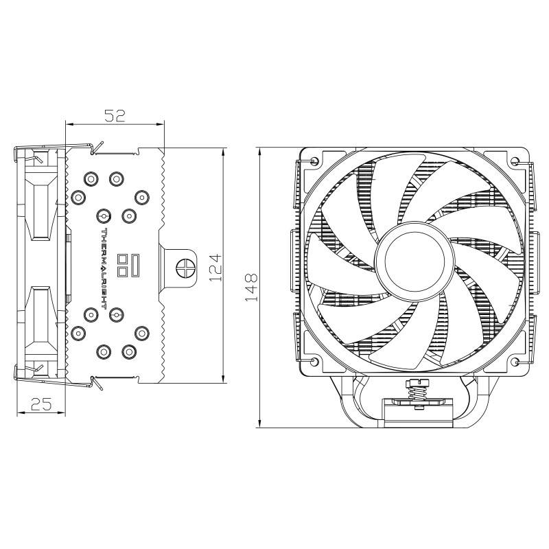 Chłodzenie procesora CPU Thermalright Burst Assassin 120 SE ARGB