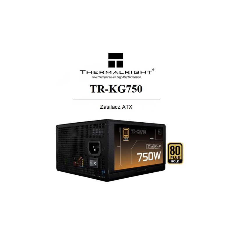 Zasilacz modularny ATX 80 Plus Gold 750W Thermalright TR-KG750
