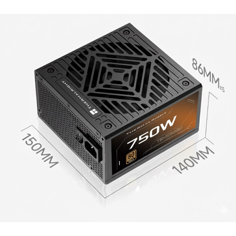 Zasilacz modularny ATX 80 Plus Gold 750W Thermalright TR-KG750