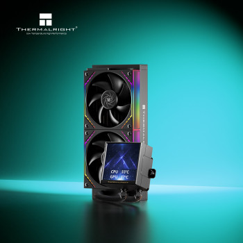 Chłodzenie wodne AIO Termalright Peerless Vision 240 Argb Black Intel AMD