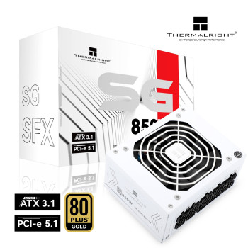 Zasilacz modularny biały SFX 80 Plus Gold 850W Thermalright TR-SGFX 850W