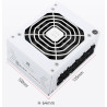 Zasilacz modularny biały SFX 80 Plus Gold 850W Thermalright TR-SGFX 850W