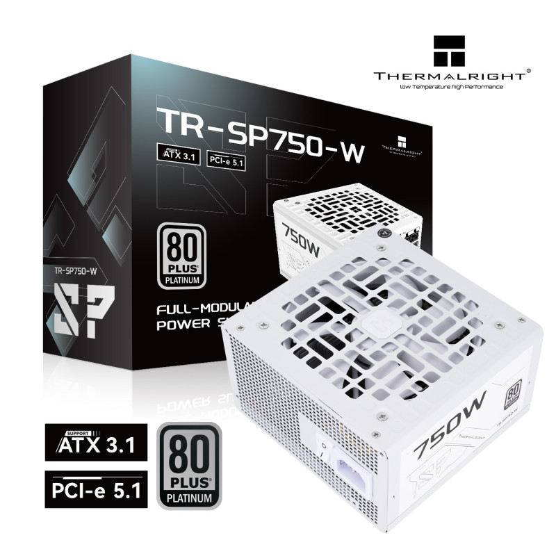 Zasilacz modularny ATX 80 Plus Platinum 750W Biały Thermalright TR-SP750-W