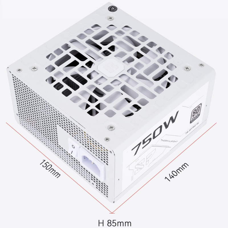 Zasilacz modularny ATX 80 Plus Platinum 750W Biały Thermalright TR-SP750-W