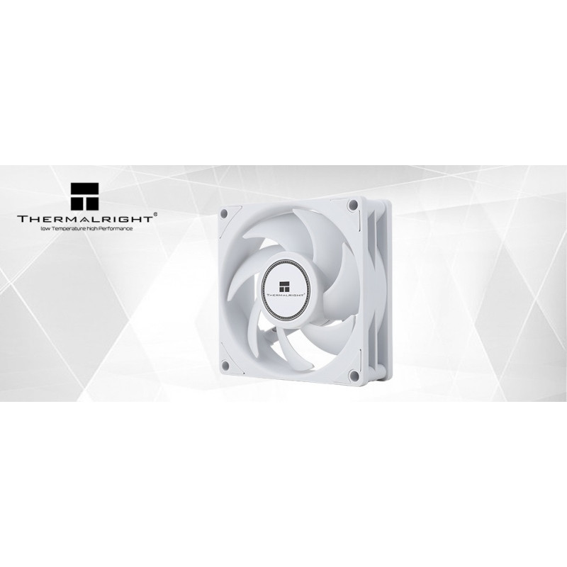 Wentylator biały Thermalright TL-B8W 80x80x25 4 PIN PWM 2200 RPM 24 dBA