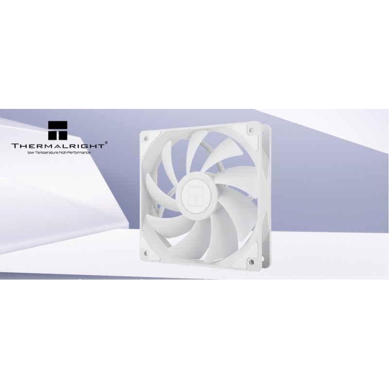 Wentylator biały Thermalright TL-C12CW 120x120x25 PWM 1550 RPM S-FDB BULK
