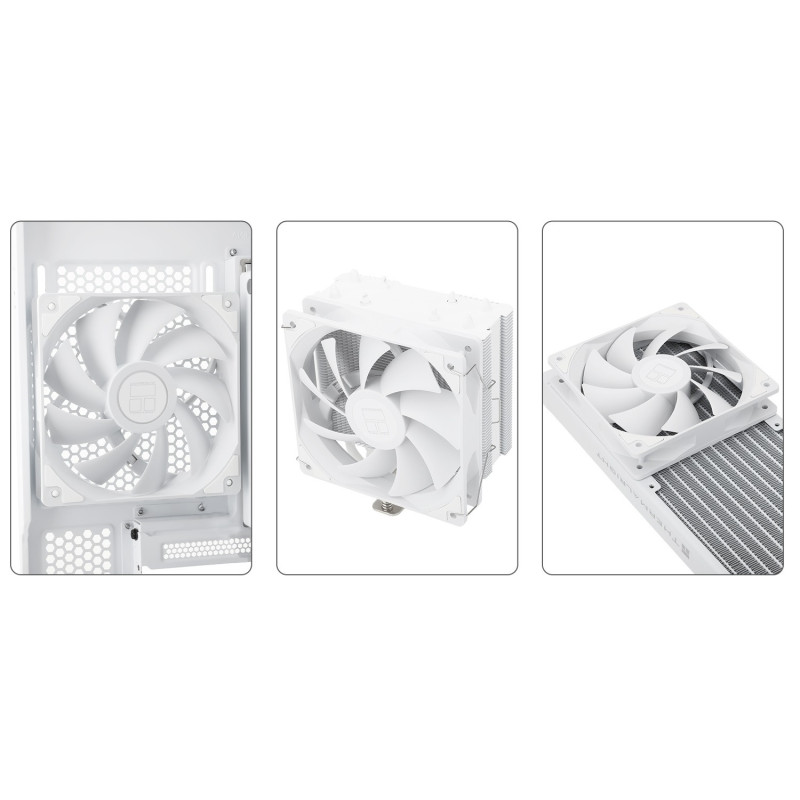 Wentylator Thermalright TL-C12CW-X28 120x120x28 4PIN PWM 1550 RPM biały