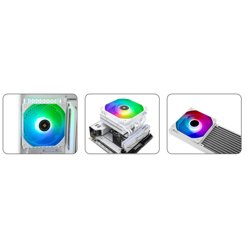 Wentylator Thermalright TL-E12W-S V3 120x120x25 ARGB PWM biały 2000 RPM
