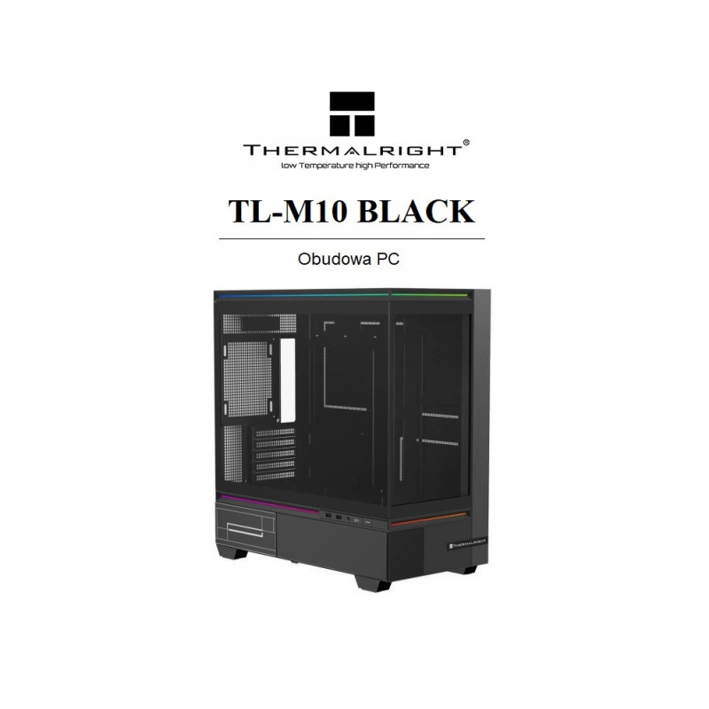 Obudowa komputerowa Thermalright TL-M10 Czarna Micro ATX Midi TOWER USB 3.0