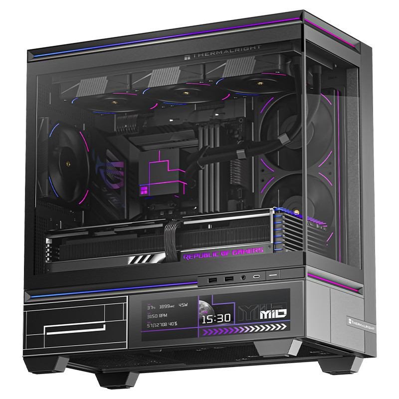 Obudowa Thermalright TL-M10 VISION Czarna Micro ATX Midi TOWER ekran 9.16
