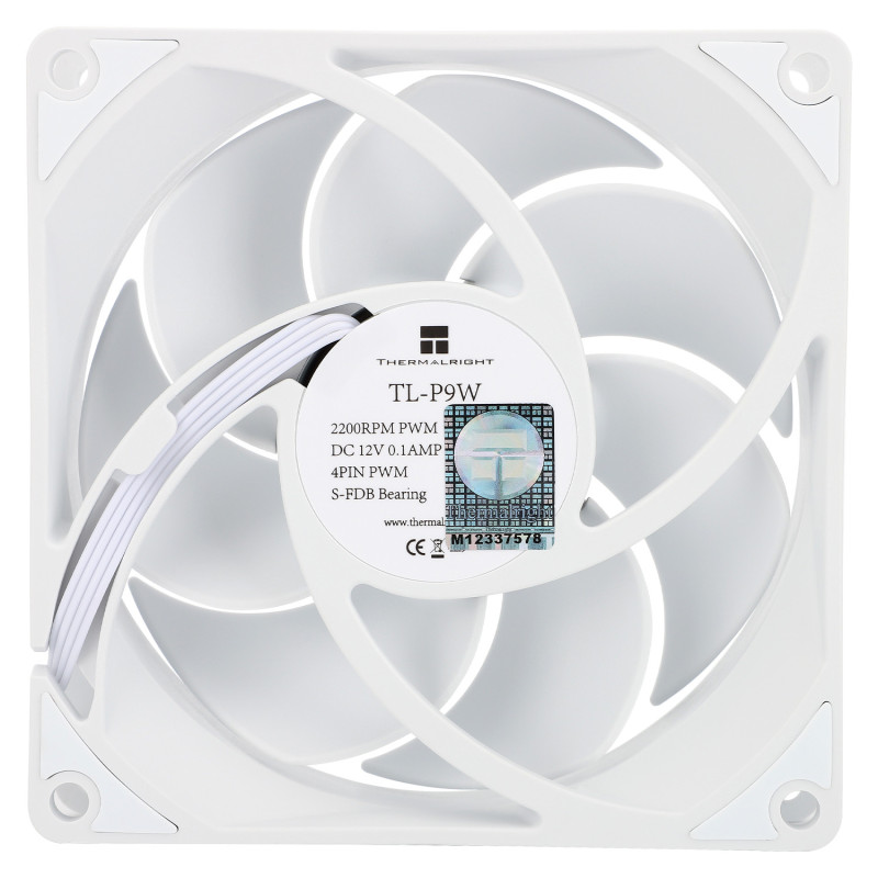 Wentylator mały Thermalright biały TL-P9W 92x92x25 PWM 2200 RPM 23,85 dBA