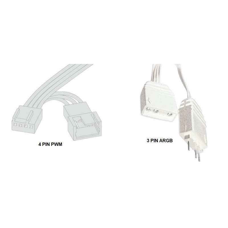 Wentylator biały mały Thermalright TL-P9W-S 92x92x25 ARGB 4 PIN PWM 2200RPM