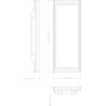 Wyświetlacz LCD TROFEO Vision White 1280 x 480 6.86 cala