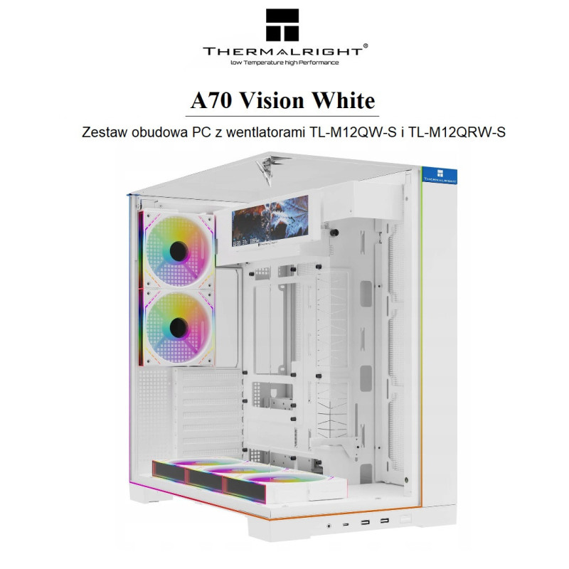 Obudowa komputerowa z wentylatorami Thermalright A70 Vision White Ful Tower